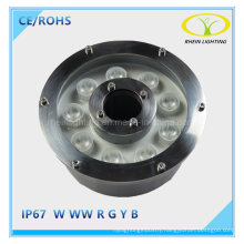 Hot Sales 9W IP67 LED Fountain Light with Stainless Steel Lamp Body